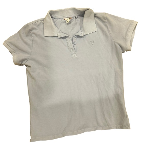 Guess Tops - Vintage Y2K Guess Polo Top Shirt Baby Blue
